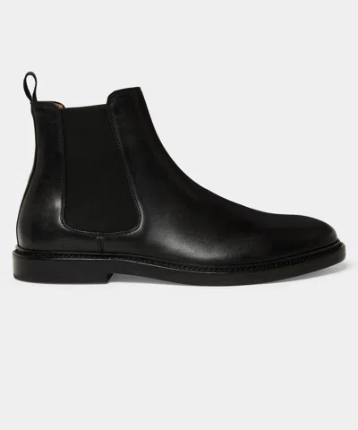 Todd Snyder Leather Chelsea Boot In Black