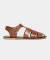 Todd Snyder Leather Fisherman Sandal In Brown