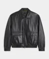 Todd Snyder Leather Grant Jacket In Black