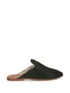 Todd Snyder Leather Open-back Mules In Black