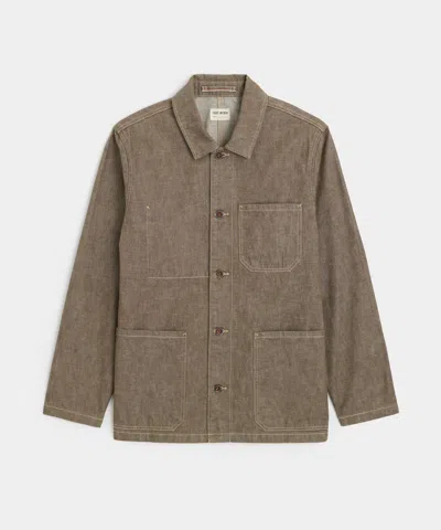 Todd Snyder Lightweight Japanese Selvedge Chore Coat In Whiskey In Brown