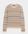 Todd Snyder Lightweight Linen Crewneck Sweater In Brown