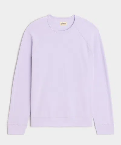 Todd Snyder Lightweight Terry Cloth Crew In Purple