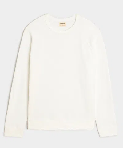 Todd Snyder Lightweight Terry Cloth Crew In White