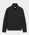 Todd Snyder Lightweight Terry Cloth Quarter-zip In Black