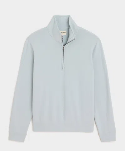 Todd Snyder Lightweight Terry Cloth Quarter-zip In Gray