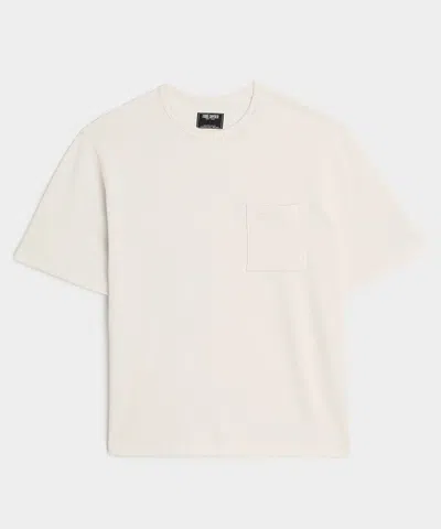 Todd Snyder Lightweight Terry Cloth Short-sleeve Sweatshirt In White