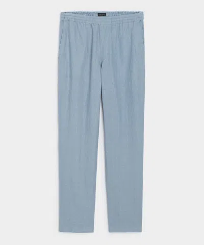 Todd Snyder Linen Beach Pant In Airway In Blue
