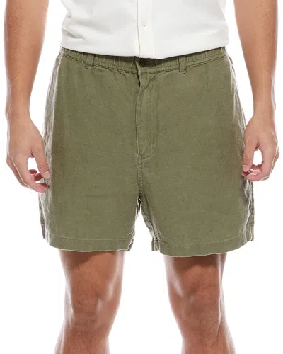 Todd Snyder Linen Beachcomber Short In Green