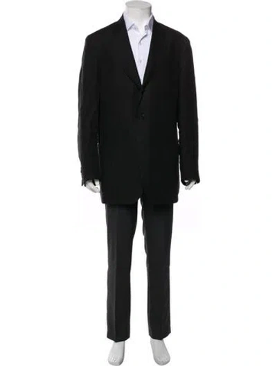 Pre-owned Todd Snyder Linen Blazer In Black