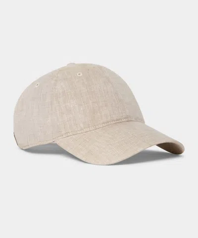 Todd Snyder Linen Cap In Oatmeal