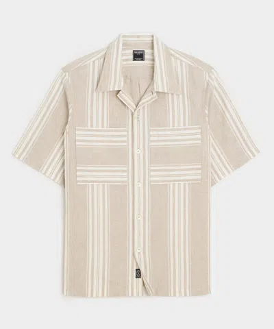 Todd Snyder Linen Carpenter Shirt In Neutral