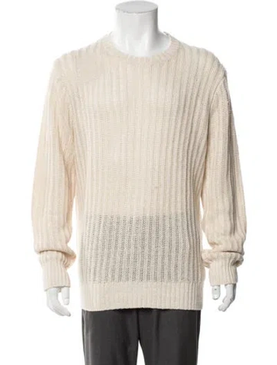 Pre-owned Todd Snyder Linen Crew Neck Pullover In Neutrals