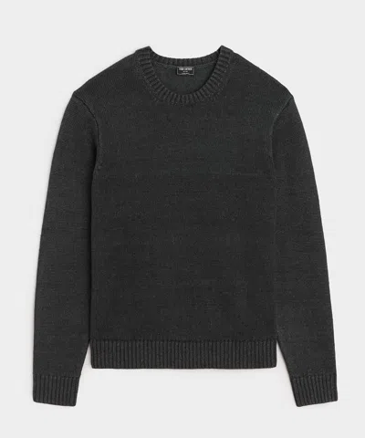 Todd Snyder Linen Crewneck Sweater In Black