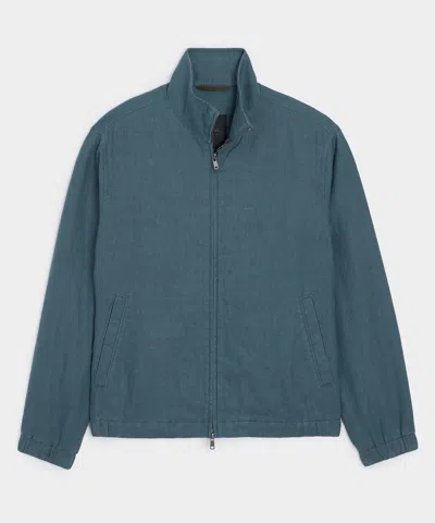 Todd Snyder Linen Dad Jacket In Teal In Blue