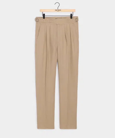 Todd Snyder Linen Gurkha Trouser In Beige In Neutral