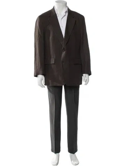 Pre-owned Todd Snyder Linen Overcoat In Gray