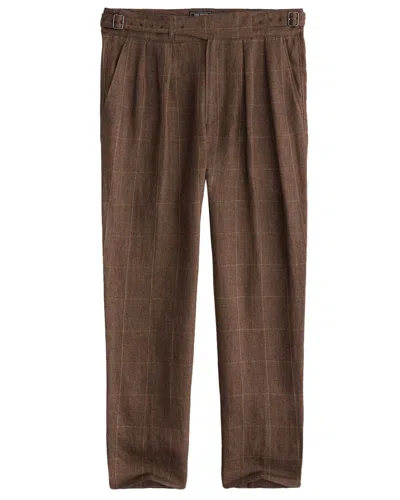 Todd Snyder Linen Pant In Brown