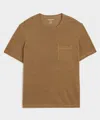 Todd Snyder Linen Pocket Tee In Brown