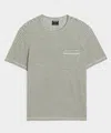 Todd Snyder Linen Pocket Tee In Gray