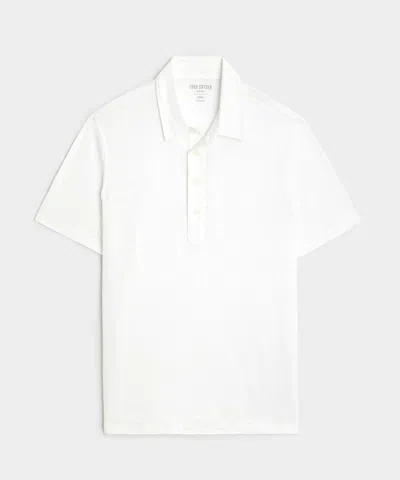 Todd Snyder Linen Polo In White