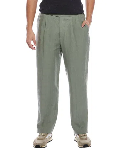 Todd Snyder Washed Mint Linen Side Tab Trouser In Green