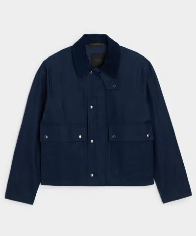 Todd Snyder Linen Stable Jacket In Navy In Blue