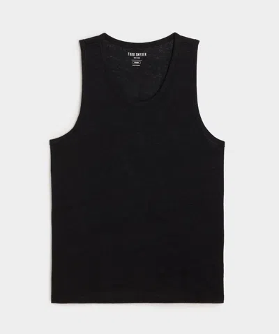 Todd Snyder Linen Tank In Blacktop
