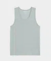 Todd Snyder Linen Tank Top In Silver