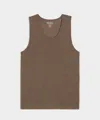 Todd Snyder Linen Tank Top In Brown