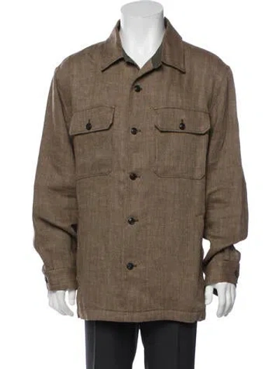 Pre-owned Todd Snyder Linen Tweed Pattern Jacket In Neutrals