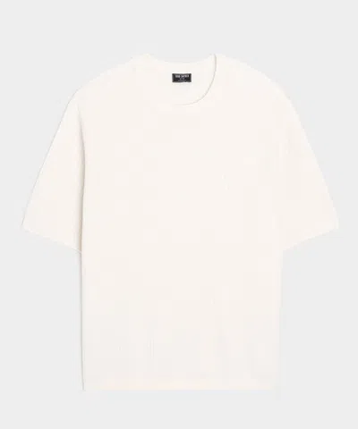Todd Snyder Linen Waffle Tee In Neutral