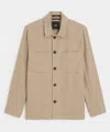 Todd Snyder Linen-wool Shirt Jacket In Brown