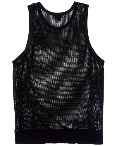 Todd Snyder Luxe Mesh Tank In Black