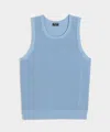 Todd Snyder Luxe Mesh Tank In Blue