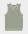 Todd Snyder Luxe Mesh Tank In Green
