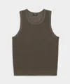 Todd Snyder Luxe Mesh Tank In Green
