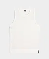 Todd Snyder Luxe Mesh Tank In White