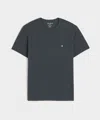 Todd Snyder Made In L.a. Homespun Slub Pocket Tee In Railings In Gray