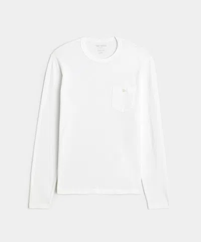 Todd Snyder Made In L.a. Homespun Slub Pocket Tee In White