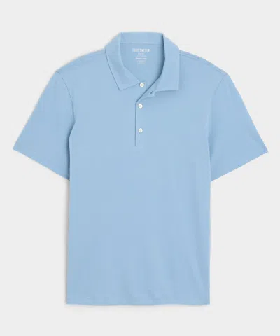 Todd Snyder Made In L.a. Jersey Polo In Blue