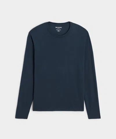 Todd Snyder Made In L.a. Premium Jersey Tee In Blue