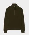 Todd Snyder Men's Beechwood Quarter-zip Sweater In Deep Vine, Size Xxl In Brown