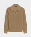 Todd Snyder Men's Beechwood Sweater Polo In Baja Dunes, Size Xl In Brown