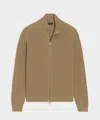 Todd Snyder Men's Beechwood Zip-up Sweater In Baja Dunes, Size Xxl In Brown