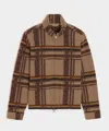 Todd Snyder Men's Boxy Jacquard Full-zip Jacket In Multi, Size Xxl In Brown