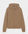 Todd Snyder Men's Cashmere Full-zip Hoodie In Camel, Size M In Brown