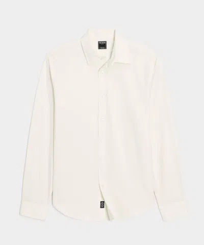 Todd Snyder Men's Cotton Twill Long Point Collar Shirt In Ivory, Size Xxl In White