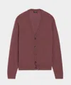 Todd Snyder Men's Cropped Cashmere Cardigan In Dusty Rose, Size L In Pink