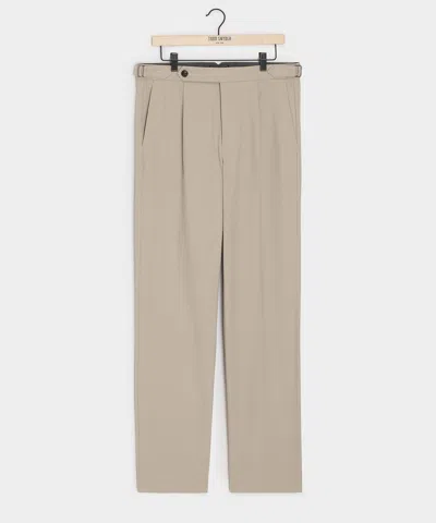 Todd Snyder Men's Italian Brushed Cotton Side Tab Trouser In Stone, Size 38/32 In Neutral
